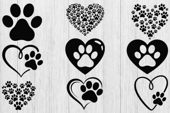 Download Dog Paw Heart SVG Bundle, Puppy Paw Svg - Svg Collection