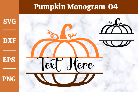 Download Pumpkin Monogram SVG,Fall, Halloween #04 - Svg Collection