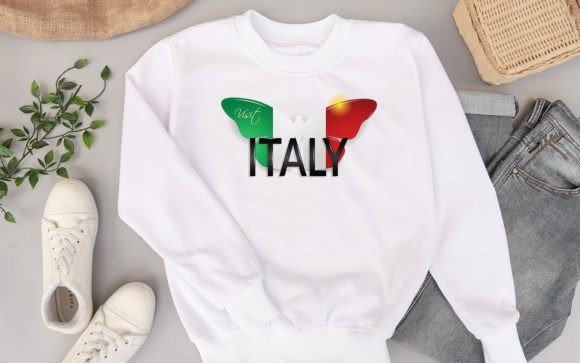 Download Paper Cut Italy Flag Butterfly SVG - Svg Collection