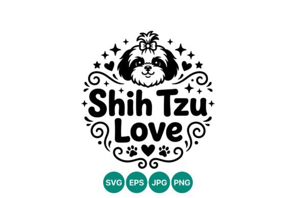 Download Shih Tzu Love Dog Vector - Dog vector Collection
