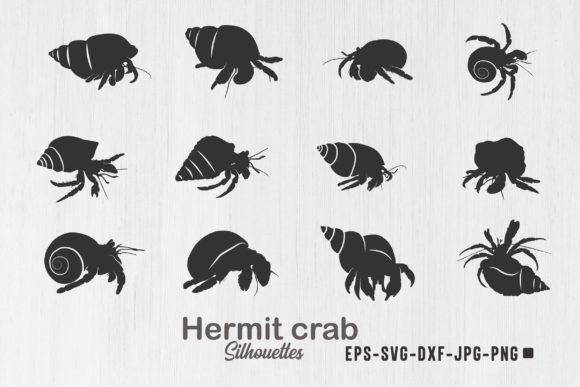 Download Hermit Crab Silhouettes, Hermit Crab Svg - Svg Collection