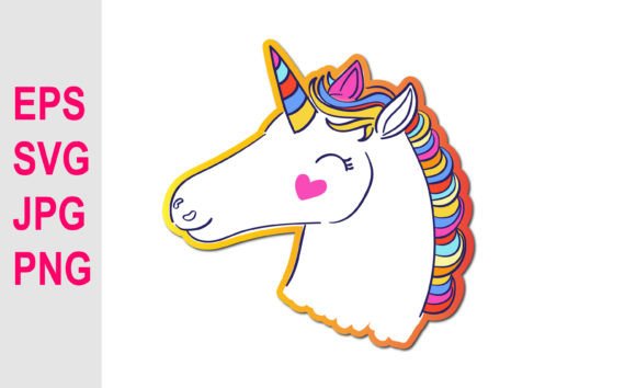 Download Cute Unicorn Vector Illustration SVG - Svg Collection