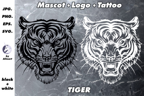 Download Mascot and Logo Angry Tiger Illustration - Tiger illustration Collection