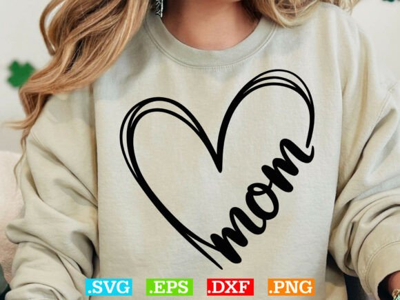 Download Mom Heart Svg, Instant Download - Svg Collection
