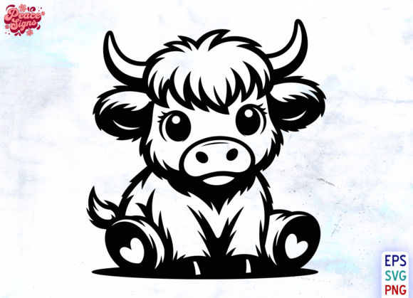 Download Chibi Highland Cow SVG, Highland Cow Png - Svg Collection