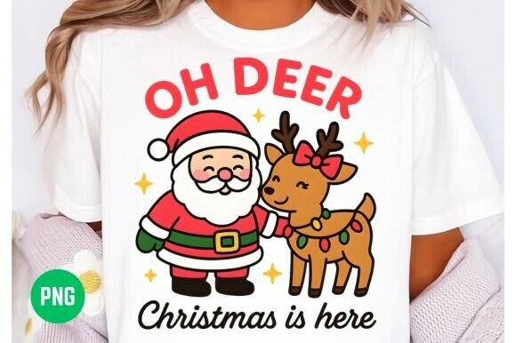 Download OH Deer Christmas is Here SVG PNG - Svg Collection