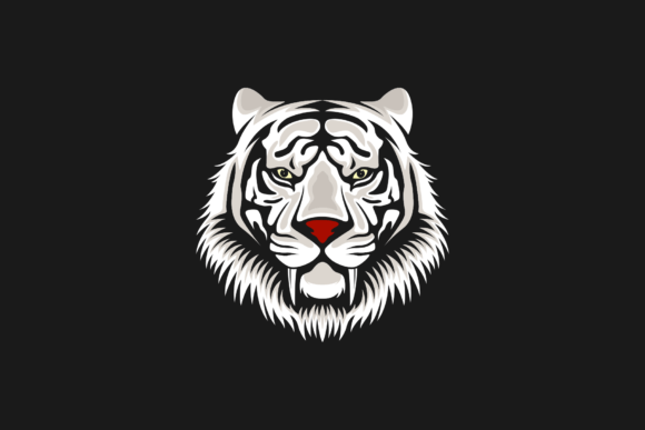 Download Vector White Tiger Logo Design - Tiger Collection