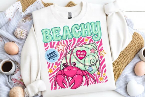 Download Beach Babe Hermit Crab Sublimation Desig - Hermit crab Collection