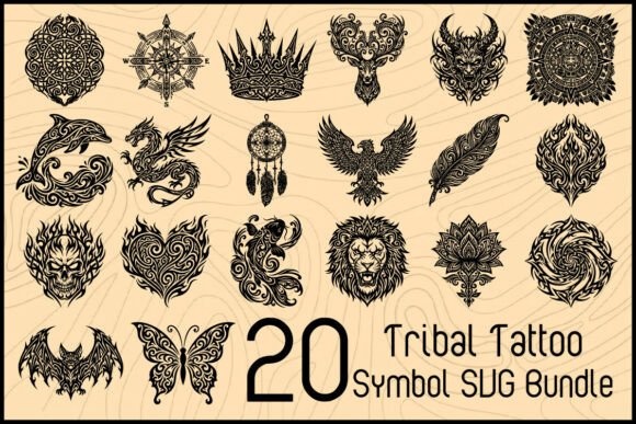 Download Tribal Tattoo Symbol SVG Bundle - Svg Collection