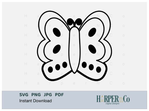 Download BUTTERFLY OUTLINE 8 SVG PNG Cut EPS File - Svg Collection