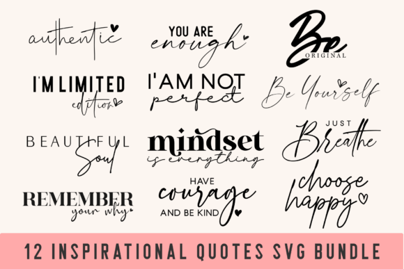 Download Boho Inspirational Quotes SVG BUNDLE - Svg Collection