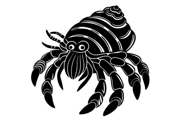 Download Hermit Crab Silhouette Illustration - Hermit crab Collection