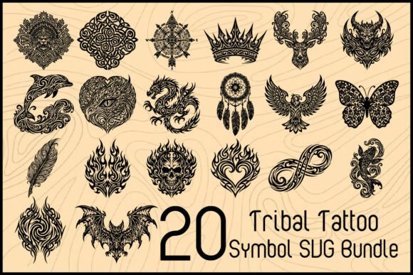 Download Tribal Tattoo Symbol SVG Bundle - Svg Collection