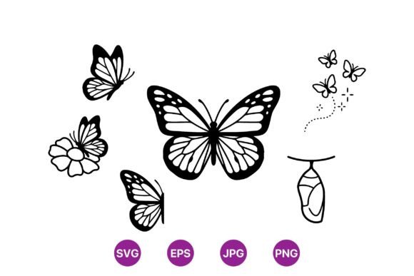Download Monarch Butterfly SVG Clipart Set - Svg Collection