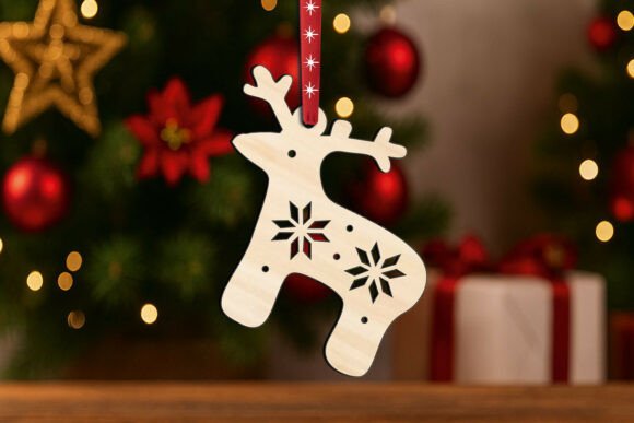 Download Holiday Deer Christmas Ornament SVG Gift - Svg Collection