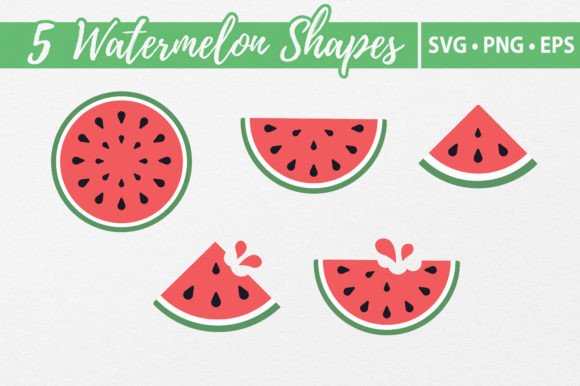 Download Watermelon Vector Shapes SVG Cutting - Svg Collection