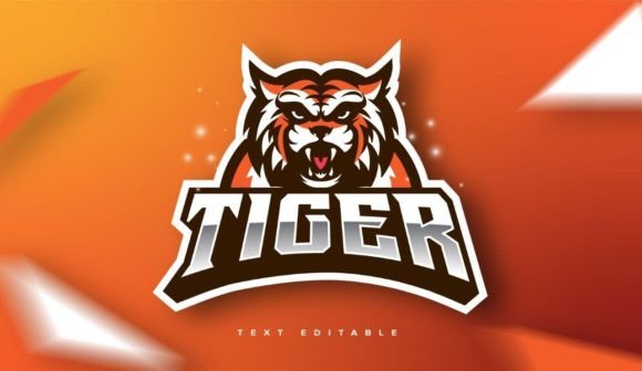 Download Yellow Tiger Logo Template Text Editable - Tiger Collection