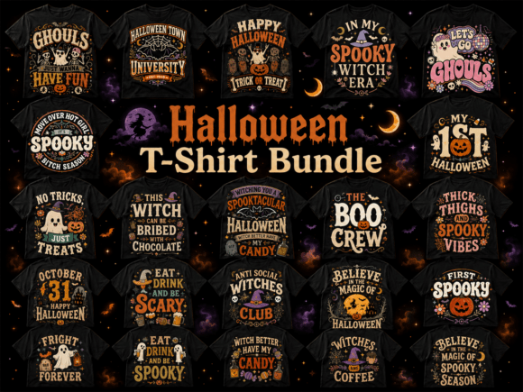 Download Retro Spooky Halloween SVG Bundle - Svg Collection