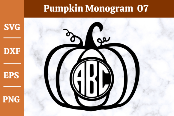 Download Pumpkin Monogram SVG,Fall, Halloween #07 - Svg Collection