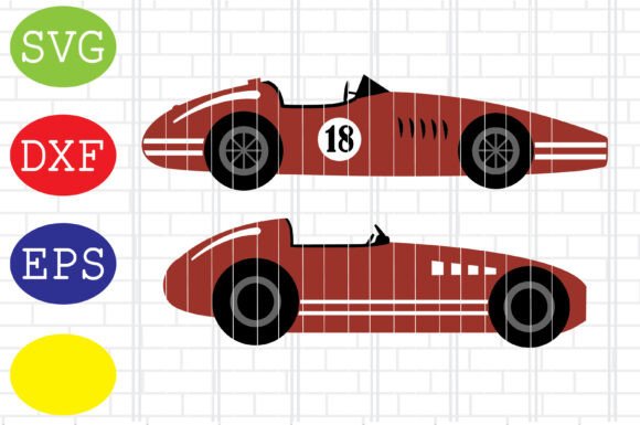 Download Vintage Car Svg, Retro Race Car Svg Eps - Svg Collection
