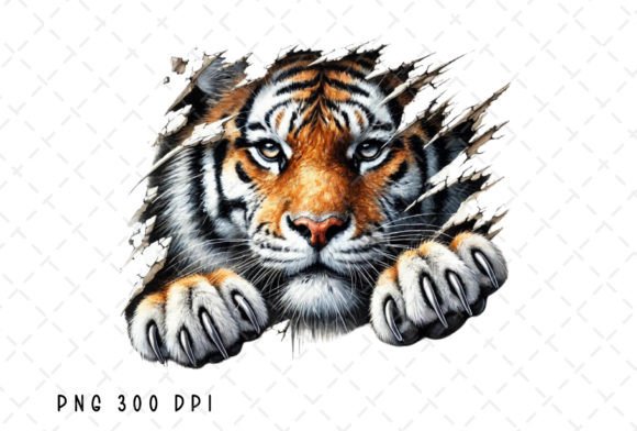 Download Tiger Face Watercolor Tigers Scratch PNG - Tiger Collection