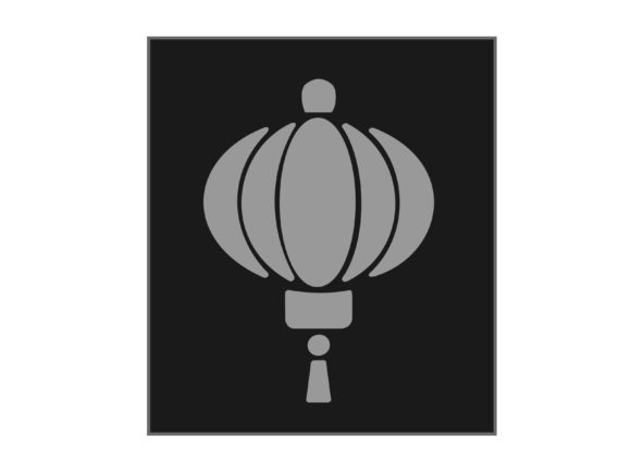 Download Monocrom Lampion Illustration Vector - 1 - Monocrom Collection