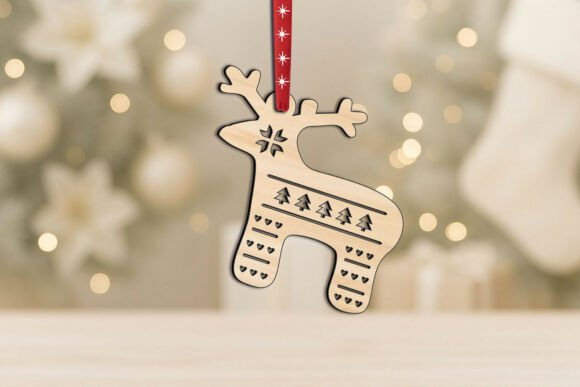 Download SVG Laser Holiday Deer Christmas Present - Svg Collection
