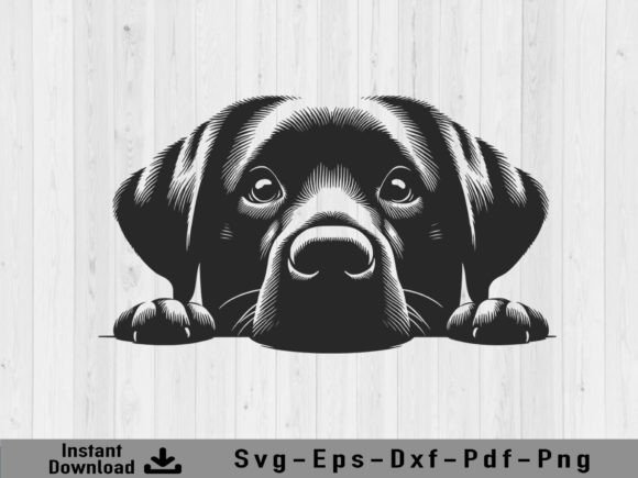Download Peeking Labrador Retriever Dog Svg File - Svg Collection