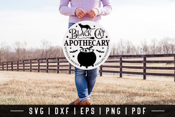 Download Black Cat Apothecary SVG | Halloween SVG - Svg Collection