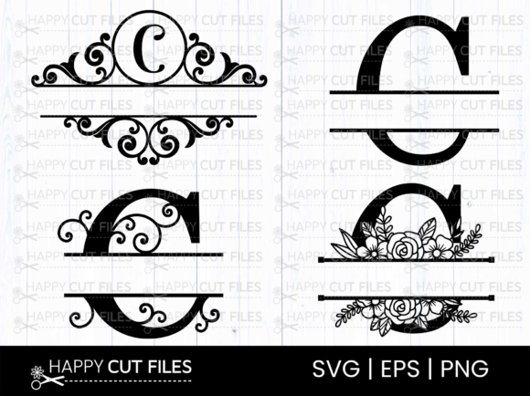 Download C Alphabet Letter Split Monogram Svg Png - Svg Collection