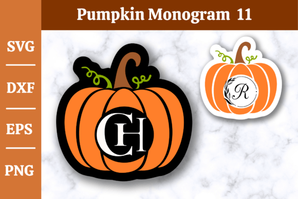 Download Pumpkin Monogram SVG,Fall, Halloween #11 - Svg Collection