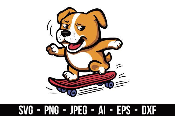 Download Dog Skateboard Adventure SVG - Svg Collection