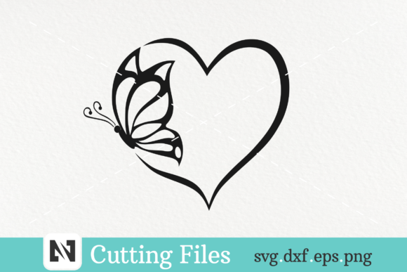 Download Butterfly and Heart Svg Vector File - Svg Collection