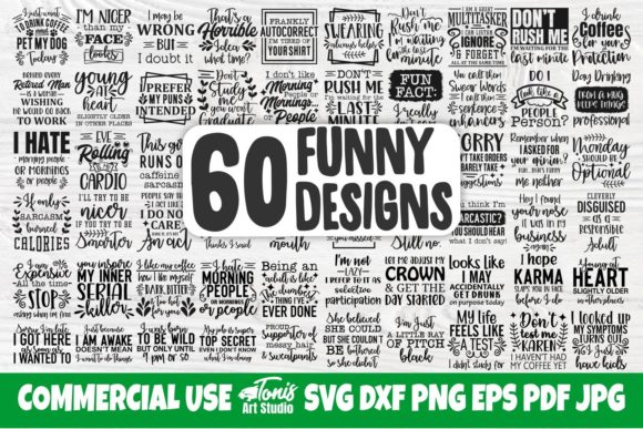 Download Funny Quotes Svg Bundle | 60 Designs - Svg Collection