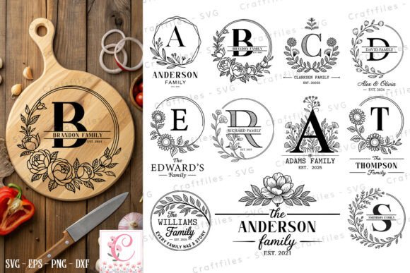 Download Personalized Floral Letter Monogram SVG - Svg Collection