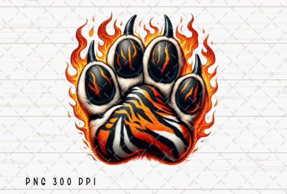 Download Tiger Paw Mascot Sublimation PNG - Tiger Collection
