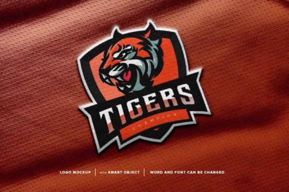Download Orange Tiger Logo with Text Editable - Tiger Collection