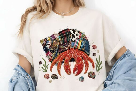 Download Patchwork Summer Hermit Crab Sublimation - Hermit crab Collection