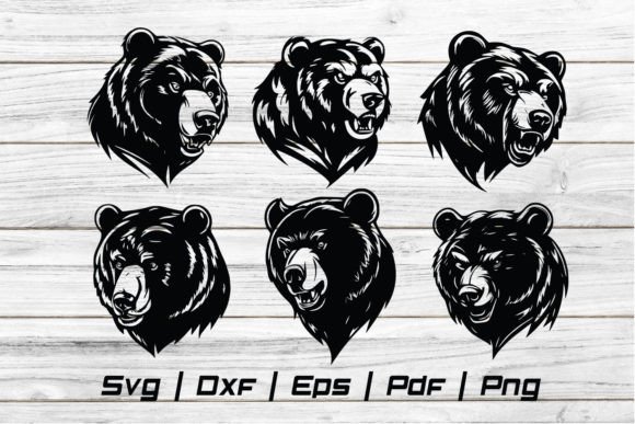 Download Bear Mascot Head Wild Svg Cut File - Svg Collection