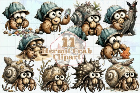 Download Hermit Crab Clipart PNG - Hermit crab Collection