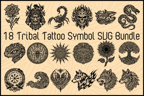 Download Tribal Tattoo Symbol SVG Bundle - Svg Collection