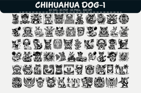 Download Chihuahua Dog Vector Clipart – 65 Design - Dog vector Collection