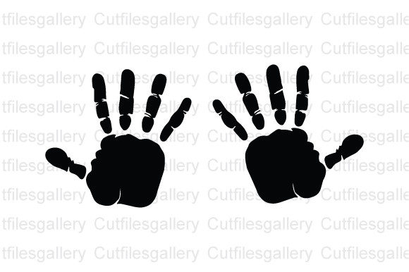 Download Children Hand Print SVG, Baby Hand Print - Svg Collection