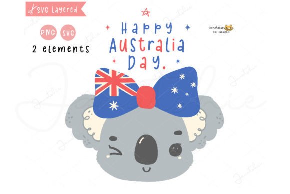 Download Australia Day Baby Koala Clipart SVG - Svg Collection