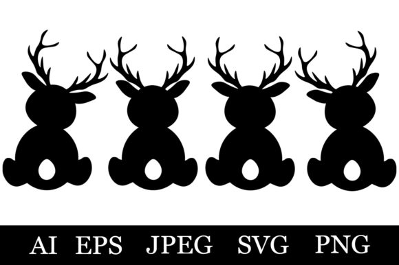 Download Deer Silhouettes. Deer SVG. Deer Graphic - Svg Collection