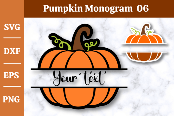Download Pumpkin Monogram SVG,Fall, Halloween #06 - Svg Collection