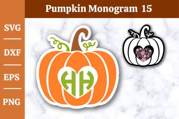 Download Pumpkin Monogram SVG,Fall, Halloween #15 - Svg Collection