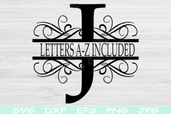 Download Split Monogram Letter Svg File Cricut - Svg Collection