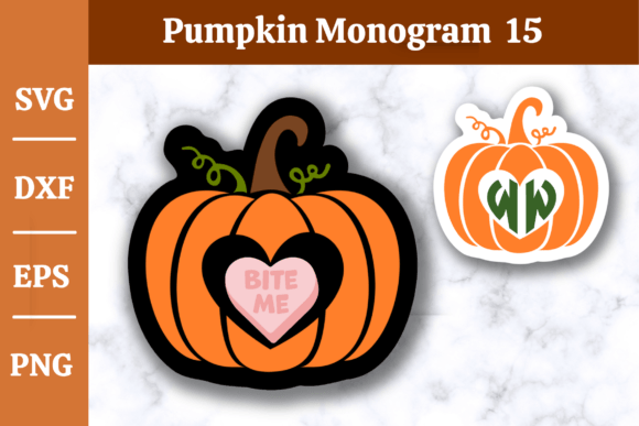 Download Pumpkin Monogram SVG,Fall, Halloween #16 - Svg Collection