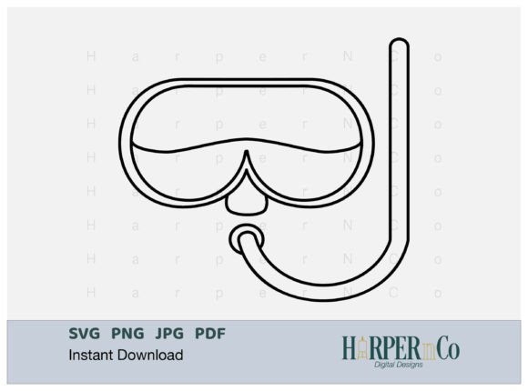 Download Snokel Outline SVG PNG Cut EPS File - Svg Collection